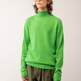 Men Turtleneck Sweater_Green