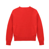 Kids Crew Neck Sweater_Red