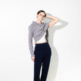 High Neck Cardigan_Graphite