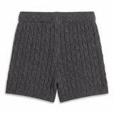 Cashmere Cable Shorts_Graphite