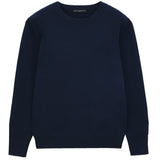 Classic Crew Neck Sweater - Navy - Pure Cashmere NYC - image 3