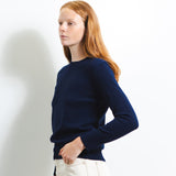 Classic Crew Neck Sweater_Navy