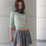 [MJ Collection]Cashmere Blended Boatneck T-Shirt