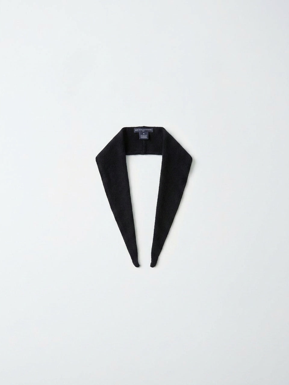 Cashmere Mini Scarf - Black - Pure Cashmere NYC - image 3