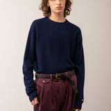 Men Crew Neck Sweater_Navy