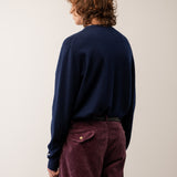 Men Crew Neck Sweater_Navy