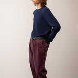 Men Crew Neck Sweater_Navy