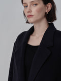 Cashmere Oversized Shearling Pocket Coat_Black