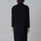 Cashmere Oversized Shearling Pocket Coat_Black