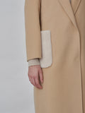 Cashmere Oversized Shearling Pocket Coat_Camel