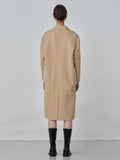Cashmere Oversized Shearling Pocket Coat_Camel