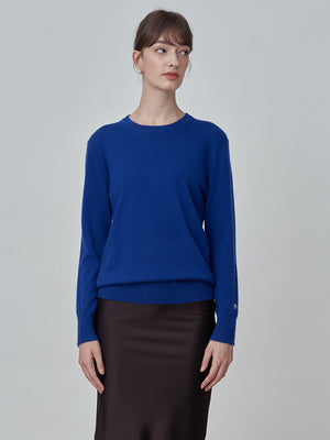 Classic Crew Neck Sweater_Royal Blue