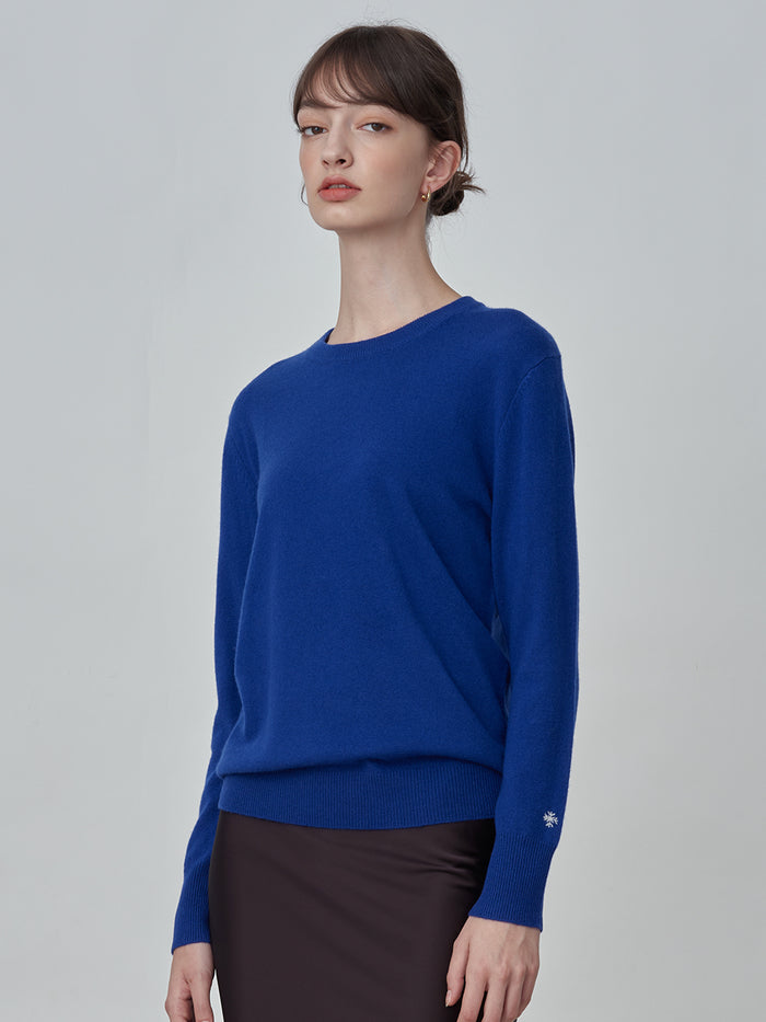 Classic Crew Neck Sweater_Royal Blue