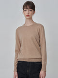 Classic Crew Neck Sweater_Camel