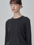 Classic Crew Neck Sweater_Graphite