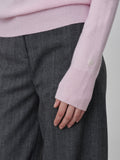 Classic Crew Neck Sweater_Pink Blush