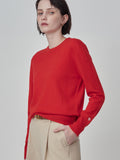 Classic Crew Neck Sweater_Red