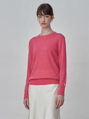 Classic Crew Neck Sweater_Strawberry