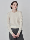 Classic Crew Neck Sweater_Vintage White