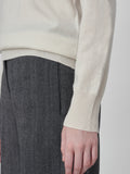 Classic Crew Neck Sweater_Vintage White