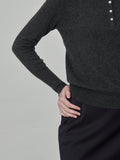 Classic Polo Sweater_Graphite