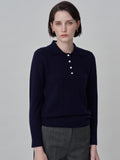 Classic Polo Sweater_Navy