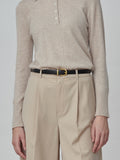 Classic Polo Sweater_Oatmeal