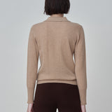 Classic Polo Sweater_Camel