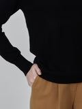 Deep V Neck Sweater_Black