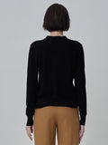 Deep V Neck Sweater_Black