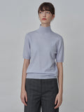 High Neck Shortsleeve_Baby Blue