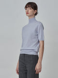 High Neck Shortsleeve_Baby Blue
