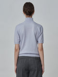 High Neck Shortsleeve_Baby Blue