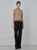 High Neck Shortsleeve_Camel