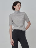 High Neck Shortsleeve_Grey