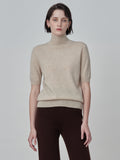 High Neck Shortsleeve_Oatmeal