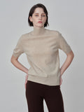 High Neck Shortsleeve_Oatmeal