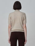 High Neck Shortsleeve_Oatmeal