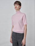 High Neck Shortsleeve_Pink Blush