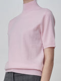 High Neck Shortsleeve_Pink Blush