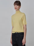 High Neck Shortsleeve_Yellow