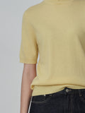 High Neck Shortsleeve_Yellow