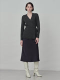 Wrap Cardigan_Graphite