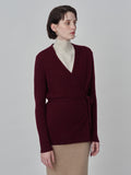 Wrap Cardigan_Burgundy