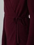 Wrap Cardigan_Burgundy