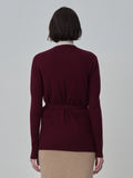 Wrap Cardigan_Burgundy