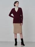 Wrap Cardigan_Burgundy