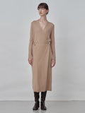 Maxi Wrap Dress_Camel