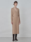 Maxi Wrap Dress_Camel