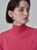 Simple High Neck Sweater_Strawberry